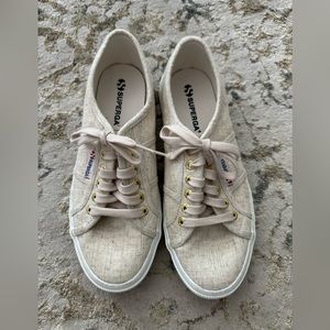 BRAND NEW Superga beige sneakers!!! Never before worn.